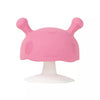 Mombella Mushroom Biteleke Rosa – silikon-soppformet biteleke for baby i rosa, 3+ måned