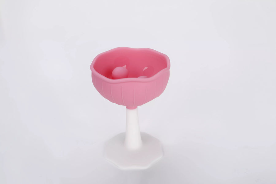 Mombella Mushroom biteleke rosa Angle - Bamsedyra AS