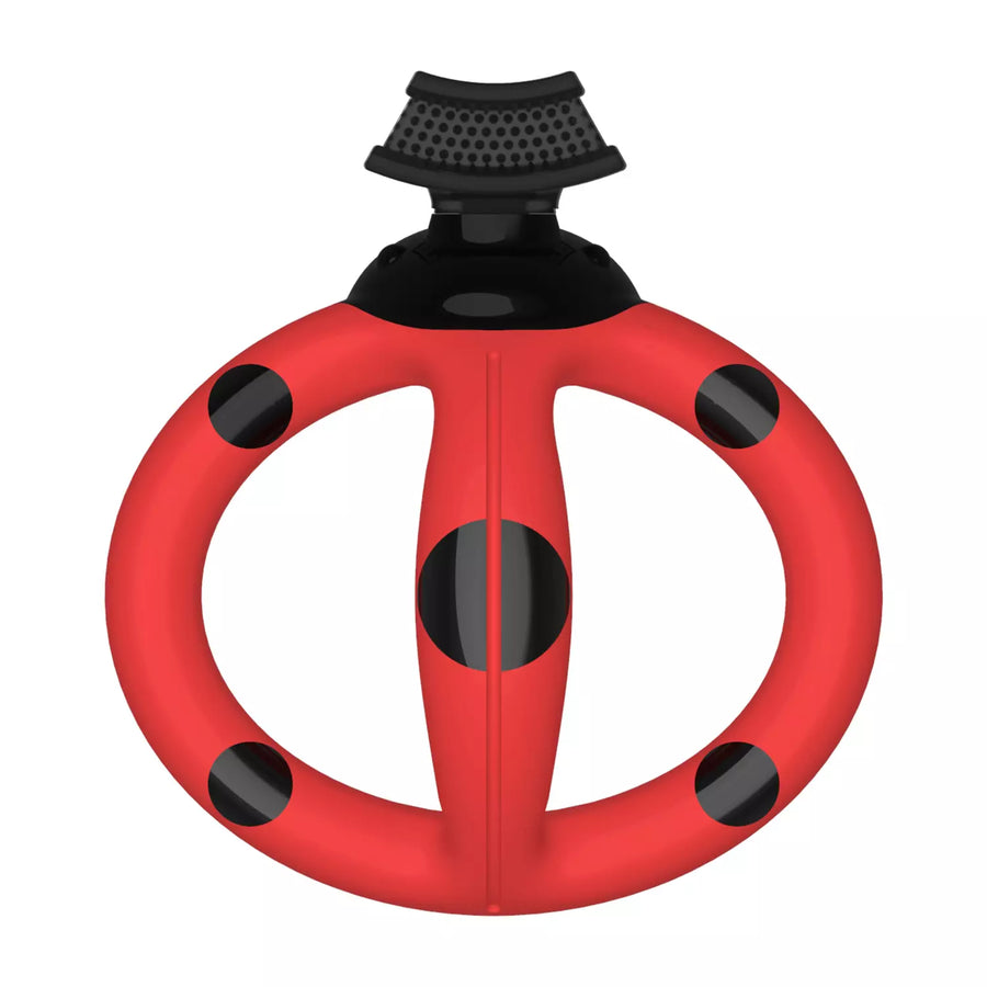 Mombella Ladybug Tannbørste og Biteleke – U-formet silikon-biteleke for baby (3–8 måned)