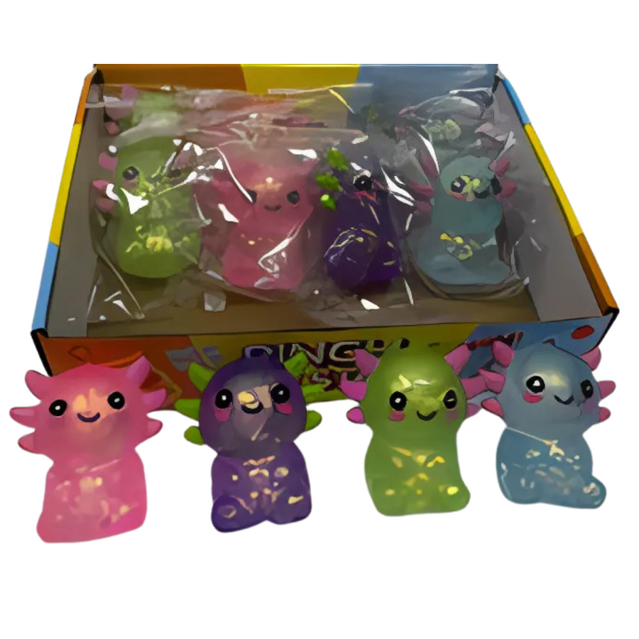 Squishy Axolotl | Malt Sugar stressleke | Assortert | 1 stk Side View - Bamsedyra AS