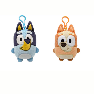 Bluey & Bingo Veskepynt 12 cm – offisielle Bluey og Bingo bag charms