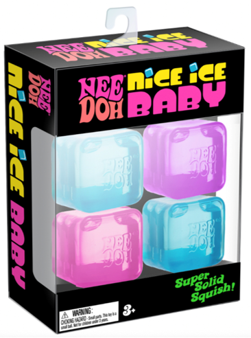 NeeDoh | Teenie Nice Ice Baby 4-Pack | Assortert | Mini Full View - Bamsedyra AS