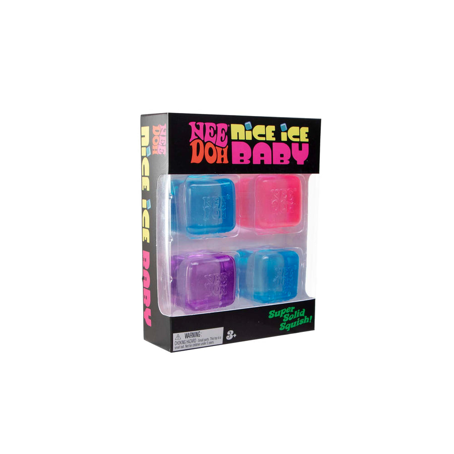 NeeDoh | Teenie Nice Ice Baby 4-Pack | Assortert | Mini Top View - Bamsedyra AS