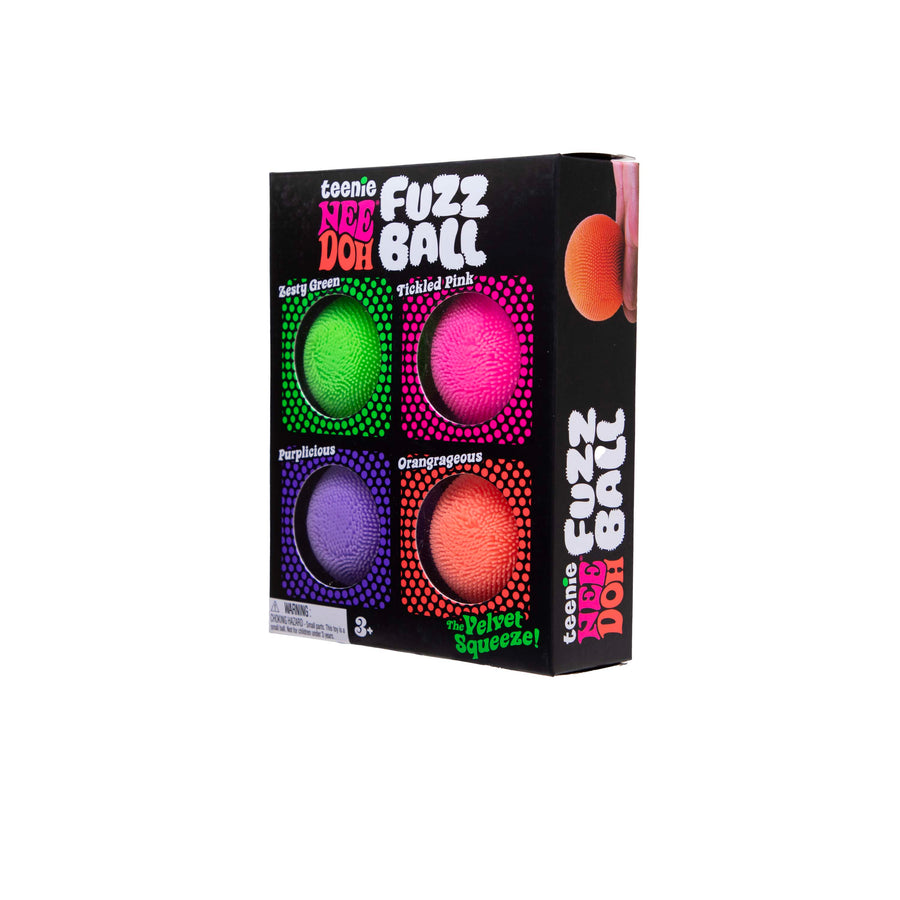 NeeDoh | Teenie Fuzz Ball | 4-Pack Full View - Bamsedyra AS