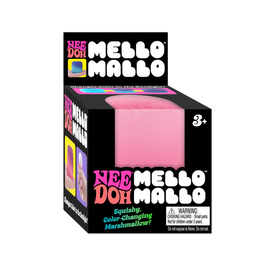 NeeDoh Mello Mallo Mini Stressleke – liten og myk marshmallow-formet stressleke
