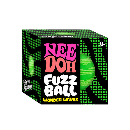 NeeDoh Fuzz Ball Wonder Waves – myk stressball med bølgemønster, 5 varianter