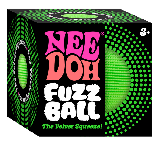 NeeDoh Fuzz Ball Classic – klassisk myk stressball med ullete overflate, 5 varianter
