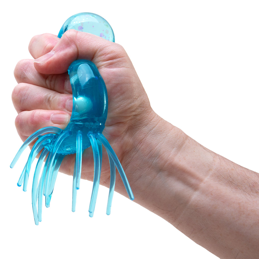 NeeDoh Jelly Squish Manet – nærbilde av gjennomsiktig gelé-overflate
