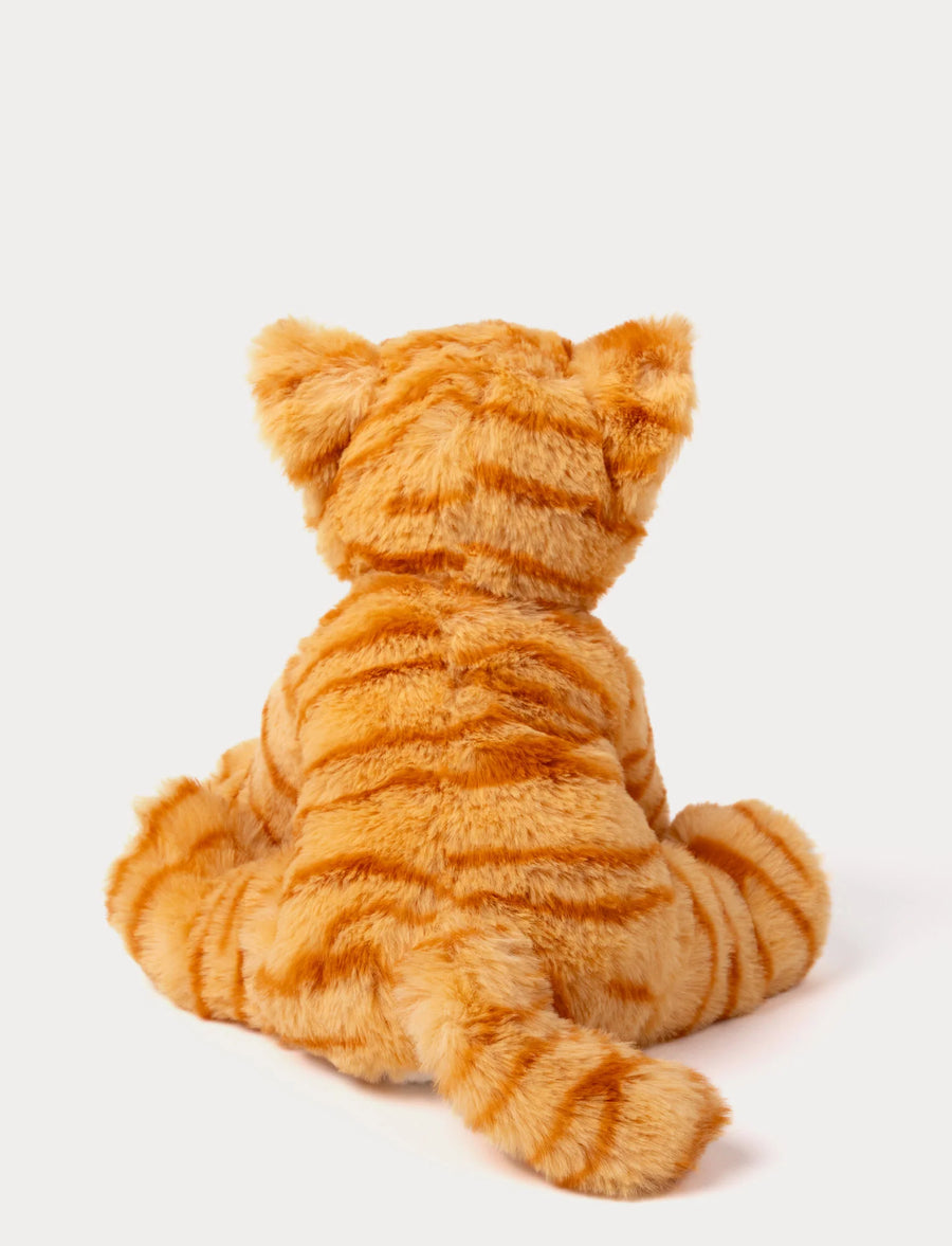 Teddykompaniet Cat Friends Mimmi Kattekosedyr – bakvisning med myk oransje form