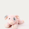 Liggende rosa gris kosedyr fra Teddykompaniet Teddy Farm 30 cm