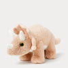 Stor beige Triceratops dinosaur kosedyr fra Teddykompaniet 40 cm