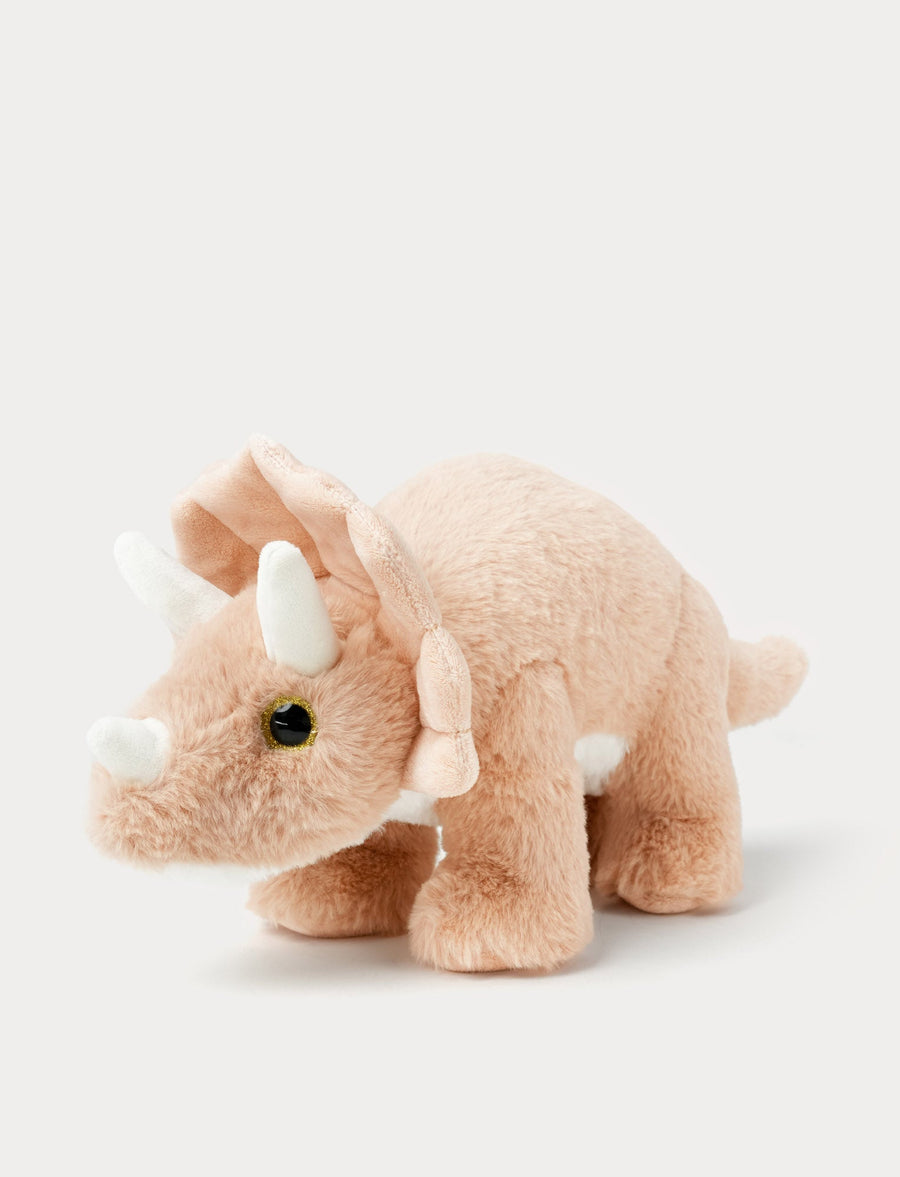 Stor beige Triceratops dinosaur kosedyr fra Teddykompaniet 40 cm