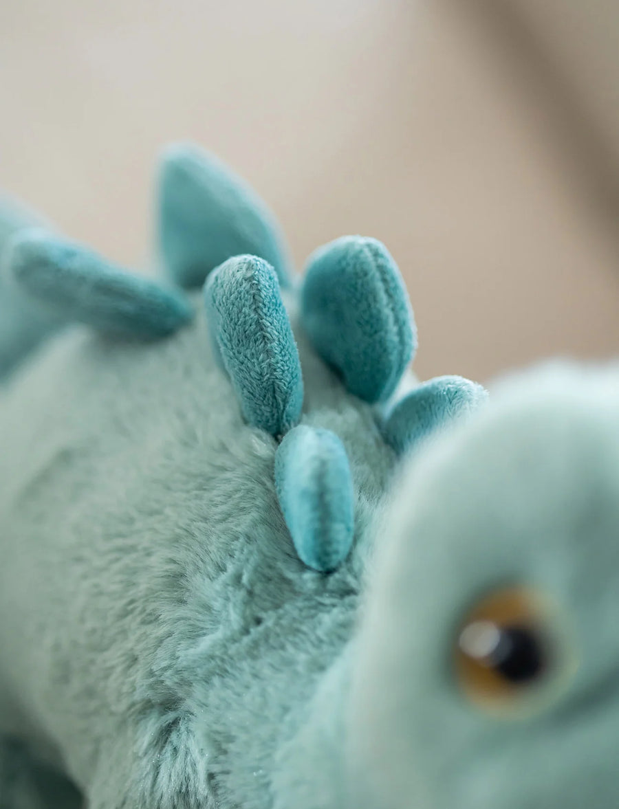 Stegosaurus bamse 27 cm – grønn | Teddykompaniet Back View - Bamsedyra AS