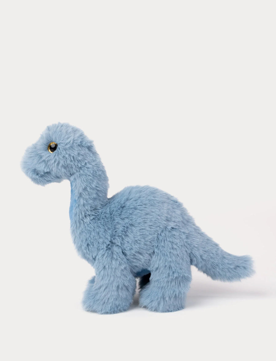 Brachiosaurus Dinosaur Bamse 25 cm – blå | Teddykompaniet Detail - Bamsedyra AS