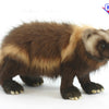 Hansa Creation Jerv Plysj – naturtro brun og svart jerv plysj i stående stilling, 50 cm