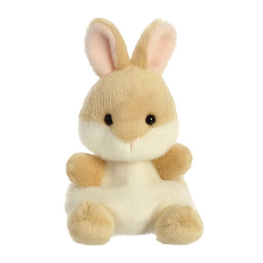 Palm Pals Ella Kanin lysebrun kaninbamse fra Aurora, 13 cm