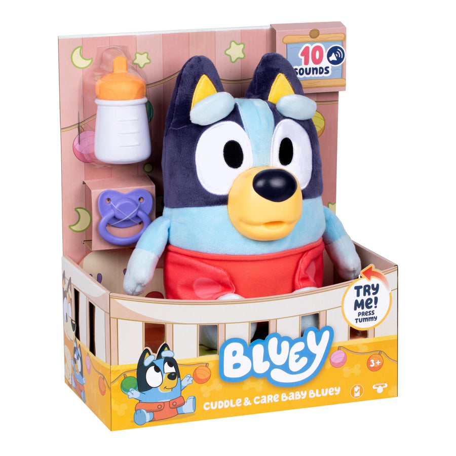 Bluey Baby bamse med lyd 25 cm Standing View - Bamsedyra AS