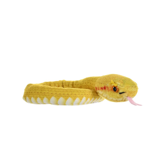 Wild Republic Coilkins Slangebamse – realistisk sammenrullet slangekosedyr i fargerikt mønster, 30 cm