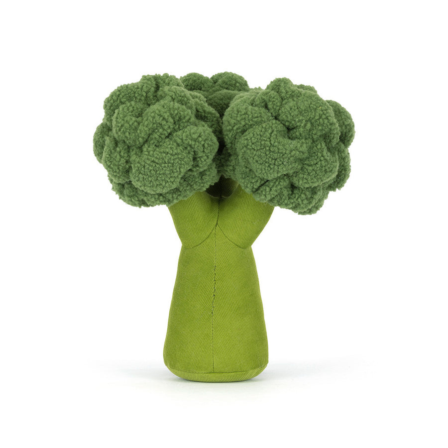 Jellycat Amuseables Broccoli bakfra – grønn brokkoli kosedyr