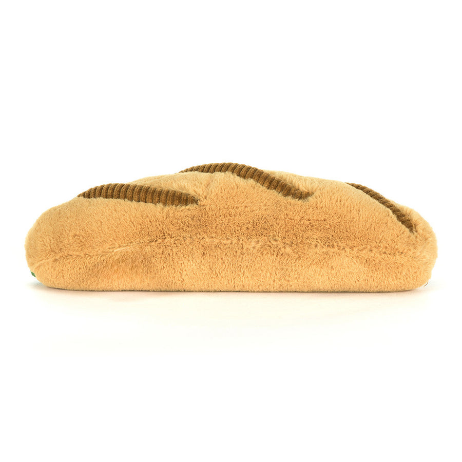 Jellycat | Amuseables Caprese Baguette | Beige/Rød/Grønn | 12 cm Back View - Bamsedyra AS
