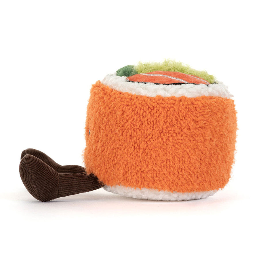 Jellycat Codhi Californian Roll bakfra – myk sushirull i plysj