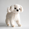 Hansa Creation Bichon Frise Hundebamse – naturtro hvit krøllet Bichon Frise plysj, 21 cm