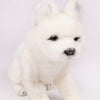 Hansa Creation Snow Fox Valp Sittende – naturtro hvit arktisk rev-valp plysj sittende, 25 cm