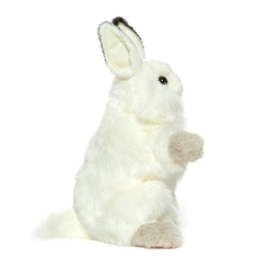 Hansa Creation | White Rabbit Puppet | Hvit | 34 cm - Bamsedyra AS