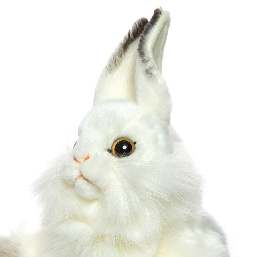 Hansa Creation | White Rabbit Puppet | Hvit | 34 cm Detail - Bamsedyra AS