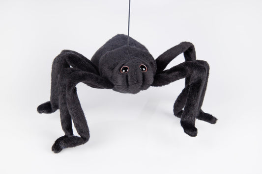 Hansa Creation | Spider Black Widow | Sort | 25 cm - Bamsedyra AS