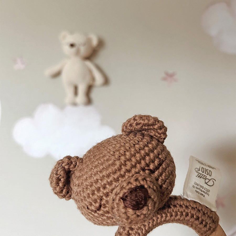 Heklet mini Bo the Bear Angle | Patti Oslo - Bamsedyra AS