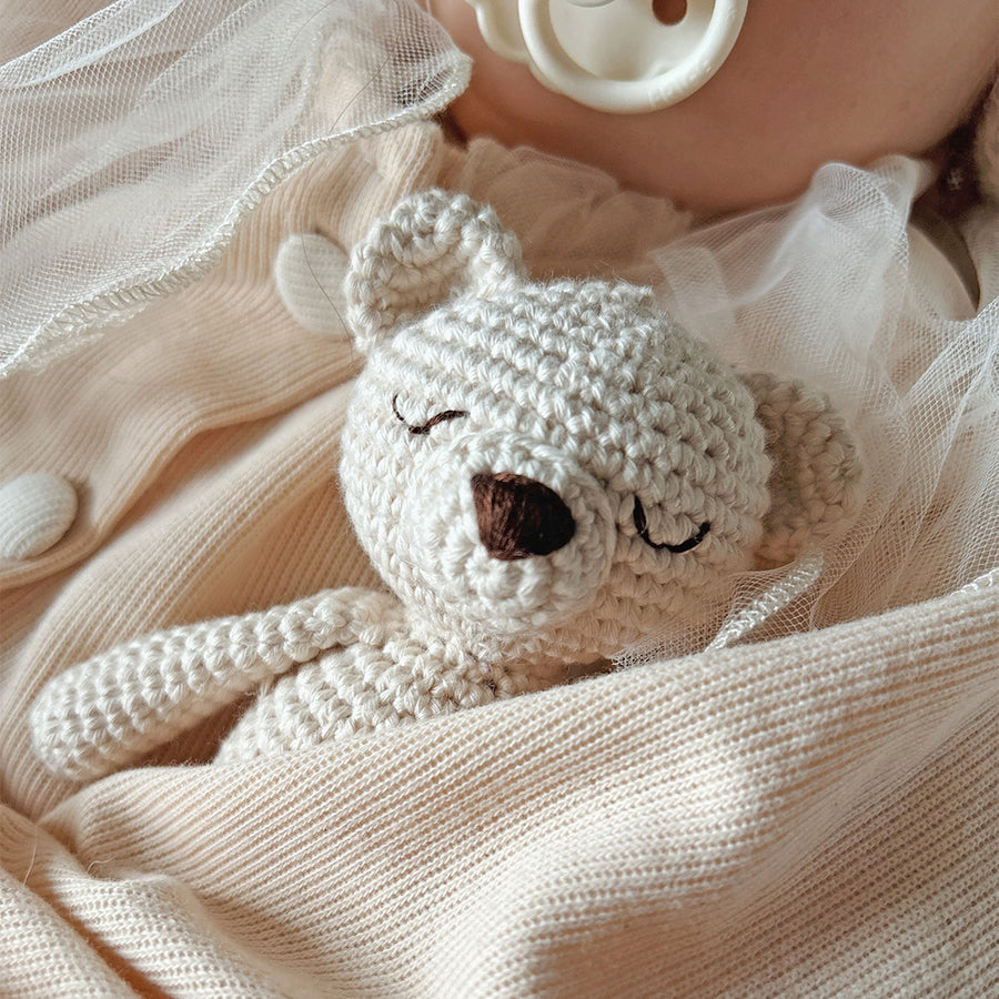 Heklet mini Polar Bear Detail | Patti Oslo - Bamsedyra AS