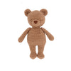Patti Oslo Bo the Bear Kosedyr – heklet mini-bjørn i brun, håndlaget av naturlige materialer