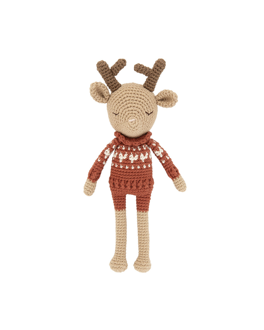 Robin Reindeer Hjertesweater Detail | Patti Oslo - Bamsedyra AS