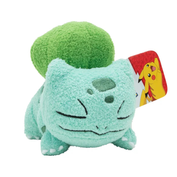 Sovende Snorlax Pokémon plysj 12 cm – blå Snorlax med hvit mage liggende og sovende