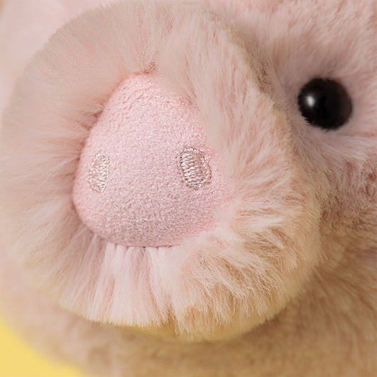 Jellycat Smudge Pig Original – rosa gris kosedyr med myk kropp, slappe bein og smilende ansikt, 24 cm