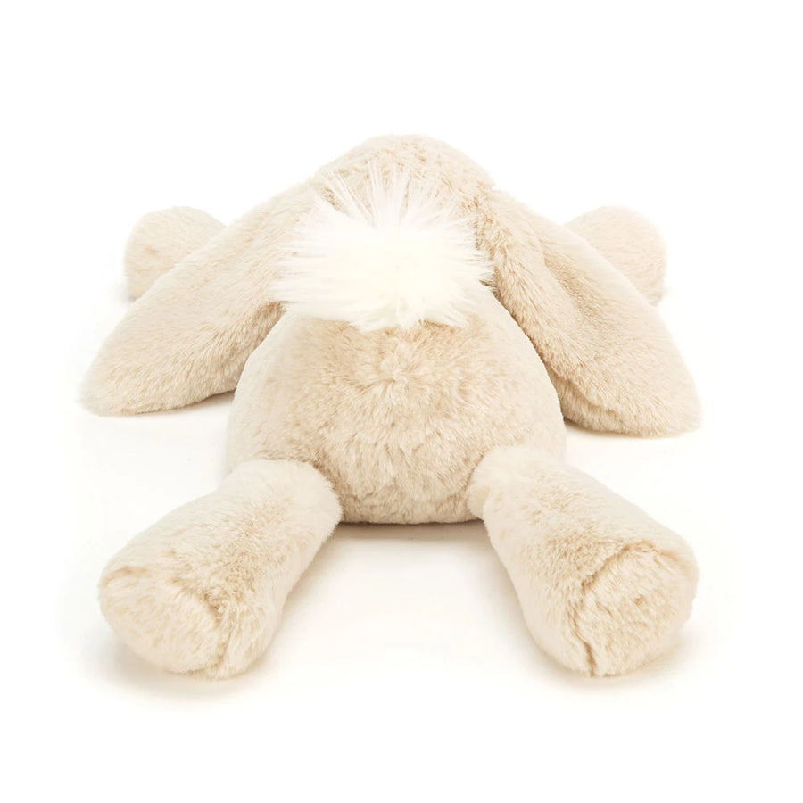 Jellycat Smudge Rabbit sett forfra – beige kosekanin med lange ører