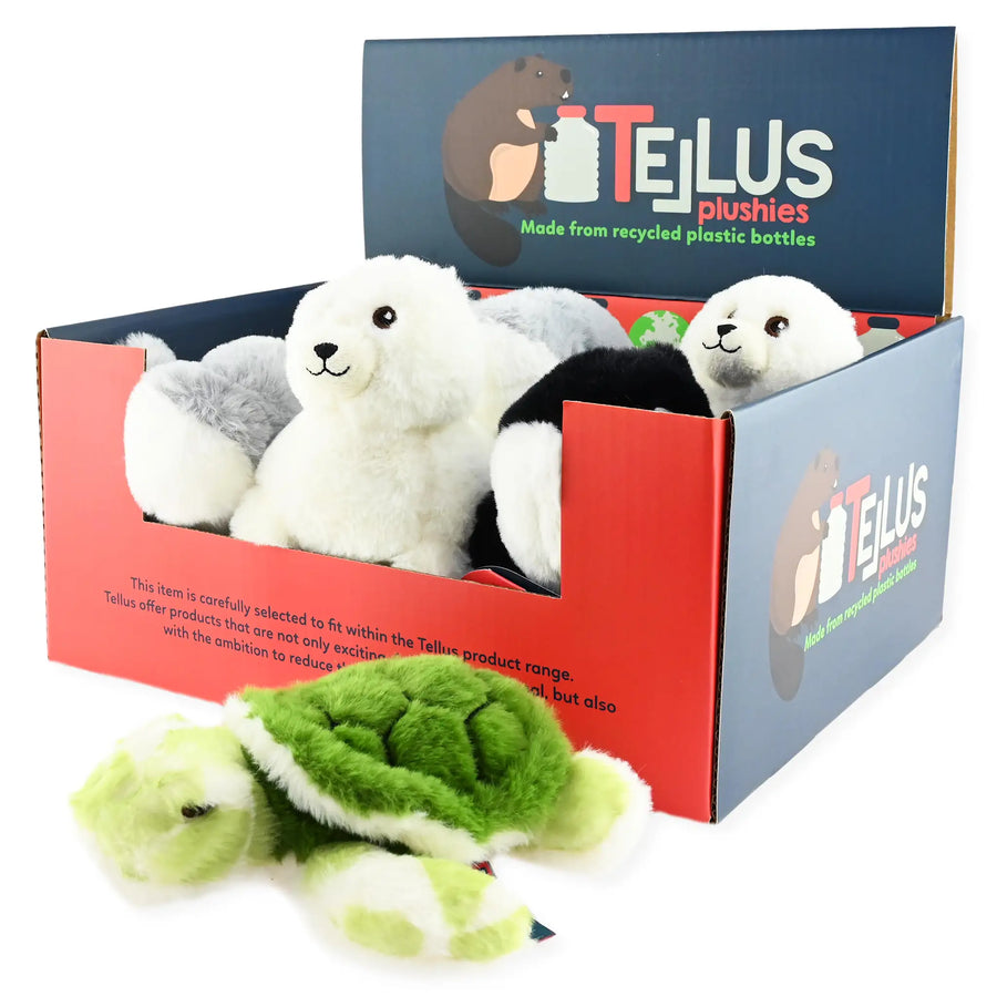 Resirkulert kosedyr sjødyr | Tellus Plushies Detail - Bamsedyra AS