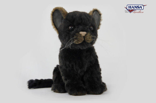 Svart Jaguarunge Plysch | Hansa Creation