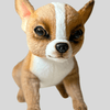 Hansa Creation Chihuahua Teacup – naturtro kremhvit Chihuahua hundebamse med store ører