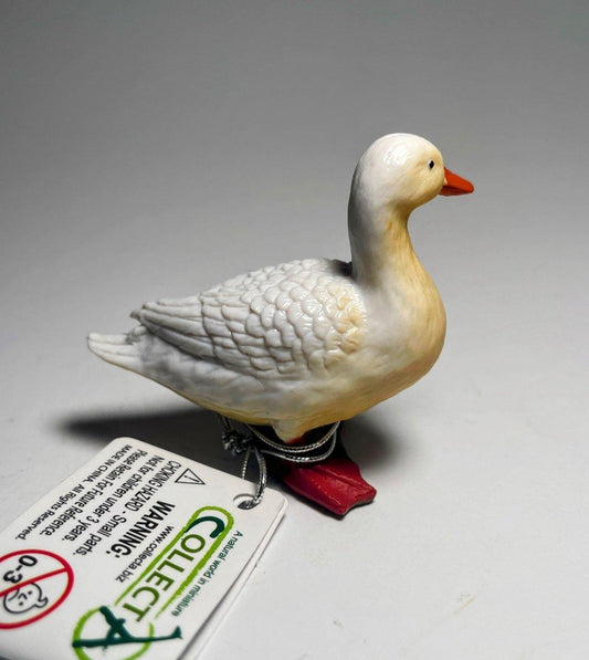 CollectA Andefigur – naturtro hvit bondegårdsand med oransje nebb