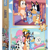 Educa Bluey Puslespill 2 x 25 brikker – dobbelt Bluey-moro med to puslespill