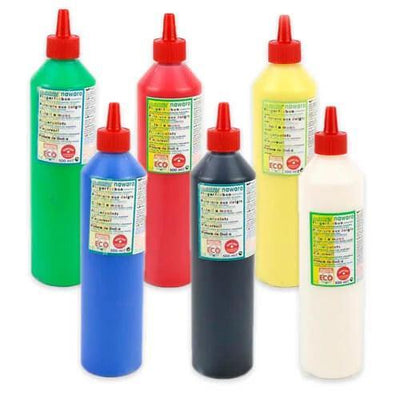 ökoNORM Fingerfarger Nawaro – økologisk og giftfri fingerfarve for barn, 500 ml