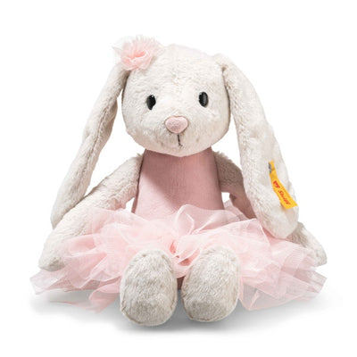 Steiff Hoppie Ballet Kanin Kosedyr – fantasifull lysegrå kanin i ballarina-kostyme, 30 cm