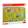 Hape Jungel Pinnepuslespill – fargerikt treformet jungel-puslespill for barn