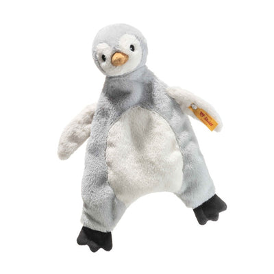 Steiff Lio Pingvin Trøstebamse – baby trøstebamse i lysegrå pingvin-design, 26 cm