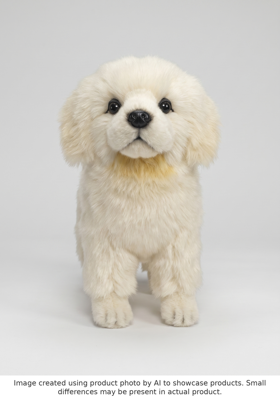 Maremma Valp Kosedyr Hansa Creation - AI-generated studio photo, front angle