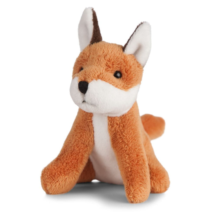 Living Nature Mini Rev Kosedyr – naturtro miniatyr-rev med rød-brun pels og busket hale, 10 cm