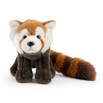 Living Nature Rød Panda Kosedyr – naturtro rød panda med myk rødbrun pels og buskete hale, 50 cm