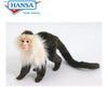 Hansa Creation Kapusinerape Kosedyr – naturtro brun kapusinerape plysj med kremhvit ansikt, 20 cm